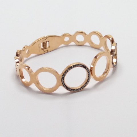 ΓΥΝΑΙΚΕΙΑ ΧΕΙΡΟΠΕΔΑ ΑΤΣΑΛΙ ΡΟΖ ΧΡΥΣΟ,ΚΥΚΛΟΙ ΜΕ ΑΝΘΡΑΚΙ ΣΤΡΑΣ