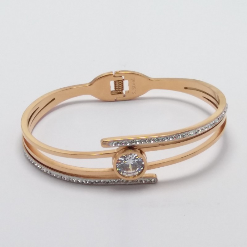 ΓΥΝΑΙΚΕΙΑ ΧΕΙΡΟΠΕΔΑ ΑΤΣΑΛΙ ΡΟΖ ΧΡΥΣΟ ΜΕ ΛΕΥΚΑ ΣΤΡΑΣ